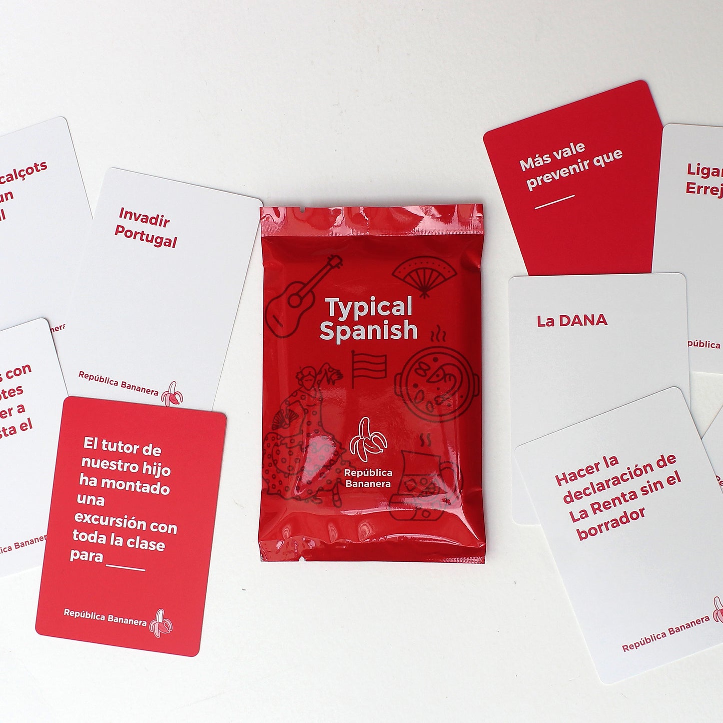 Pack 3 Sobres Republica Bananera IA, Typical Spanish, Caos Mundial